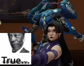 A Picture Of A Man And A Woman With The Words True Behind Them GIF