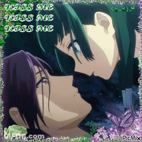 Man And Woman Kissing Kiss Me Kiss Me GIF