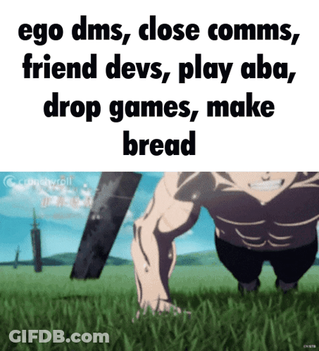 A Picture Of A Man Doing Push Ups With The Caption Ego Dms GIF