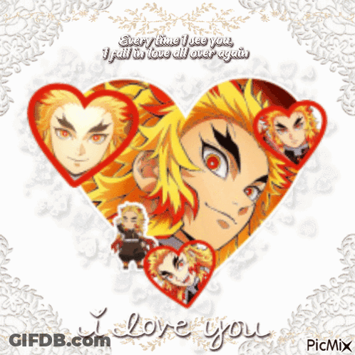 A Picture Of A Man In A Heart With The Words I Love You On It GIF