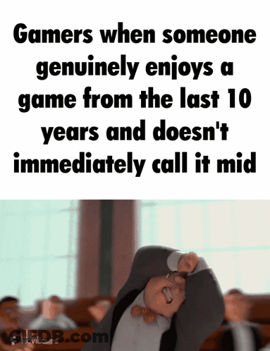 A Picture Of A Man In A Suit And Tie With A Caption That Says Gamers GIF