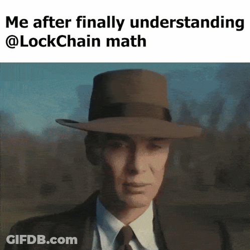 A Picture Of A Man In A Suit And Tie With The Caption Me After Finally Understanding @ Lockchain Math GIF