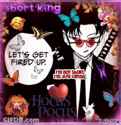 A Picture Of A Man In A Suit And Tie With The Words Let 'S Get Fired Up On It GIF