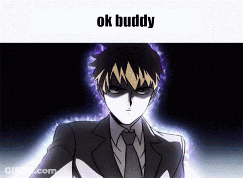 A Picture Of A Man In A Suit And Tie With The Words Ok Buddy Above Him GIF
