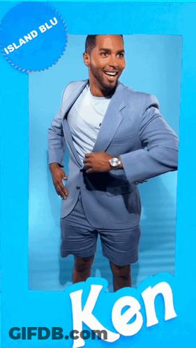 A Picture Of A Man In A Suit With The Name Ken GIF