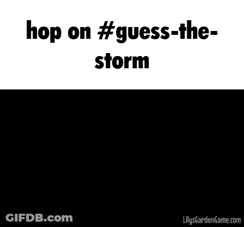 A Picture Of A Man In The Woods With The Words Hop On #Guess-The Storm GIF