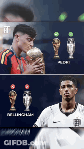 A Picture Of A Man Kissing A Trophy And A Picture Of A Man Holding A Trophy GIF