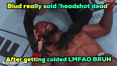 A Picture Of A Man Laying On The Ground With The Caption Blud Really Said Headshot Dead GIF