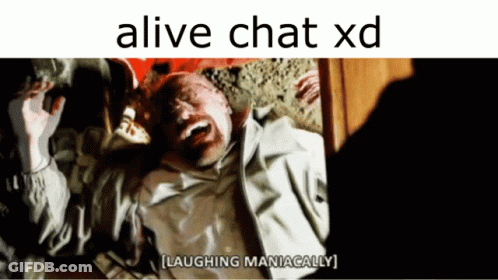 A Picture Of A Man Laying On The Ground With The Caption " Laughing Maniacally " GIF