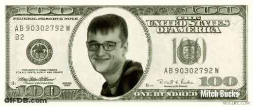 A Picture Of A Man On A 100 Dollar Bill GIF