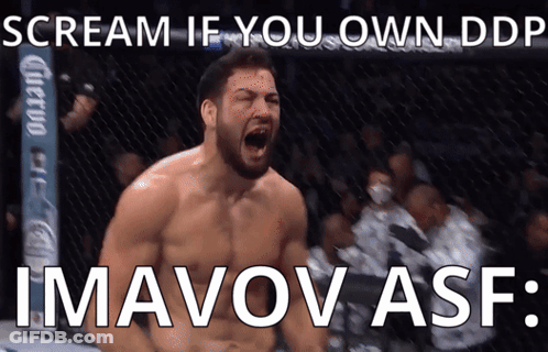 A Picture Of A Man Screaming With The Caption Scream If You Own Ddp Imavov Asf GIF