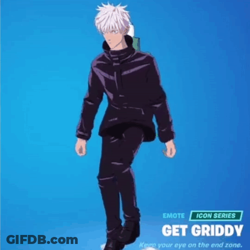 A Picture Of A Man With A Bird On His Back And The Words Get Griddy On The Bottom GIF