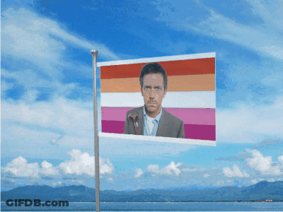 A Picture Of A Man With A Cane Is On A Flag GIF
