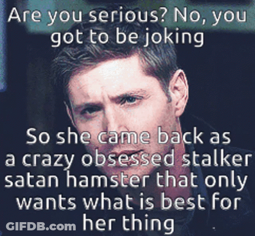 A Picture Of A Man With A Caption That Says " Are You Serious " GIF