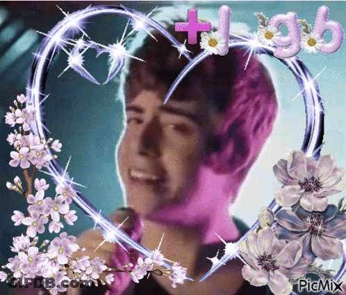 A Picture Of A Man With A Heart And The Word High GIF
