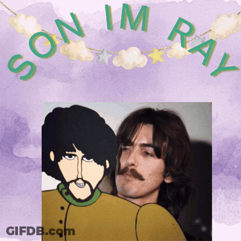 A Picture Of A Man With A Mustache And The Words Soon Im Ray Above Him GIF