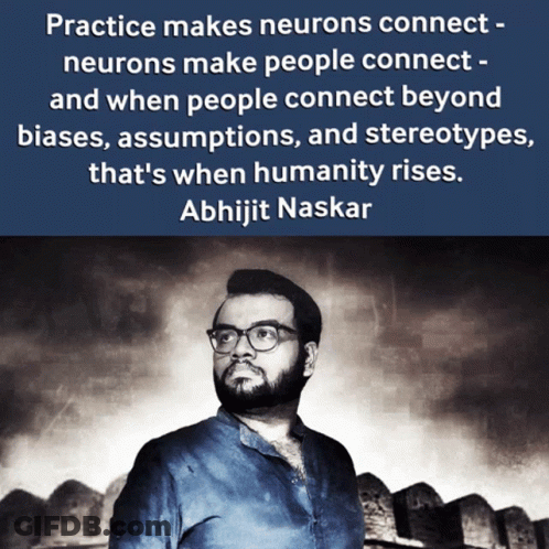 A Picture Of A Man With A Quote By Abhijit Naskar GIF