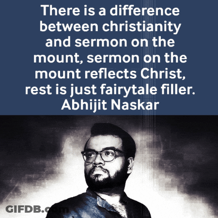 A Picture Of A Man With A Quote From Abhijit Naskar GIF