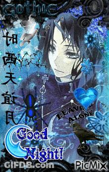 Man With Spider And Gothic Leave Alone GIF