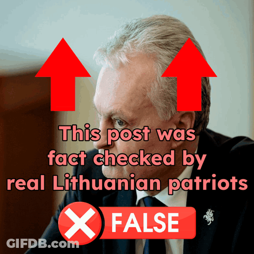 A Picture Of A Man With Arrows Pointing Up And A False Button GIF