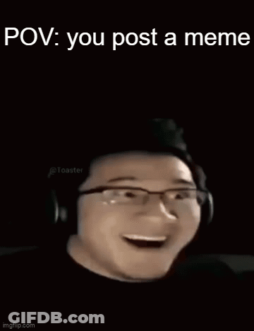 A Picture Of A Man With Glasses And A Red Square With The Number One On It GIF