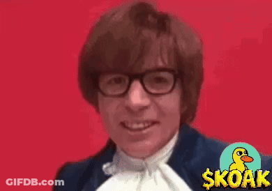 A Picture Of A Man With Glasses And The Word Skoak On It GIF