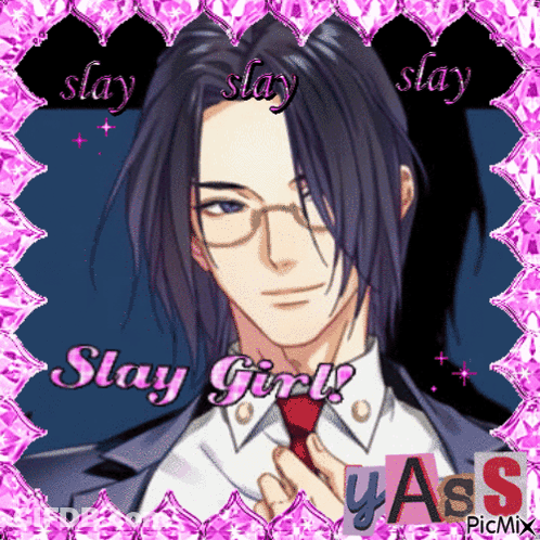 A Picture Of A Man With Glasses And The Words Stay Girl Written On It GIF