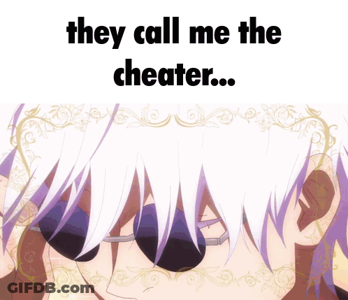 A Picture Of A Man With Sunglasses And The Words " They Call Me The Cheater ... " GIF