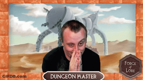 A Picture Of A Man With The Name Dungeon Master GIF