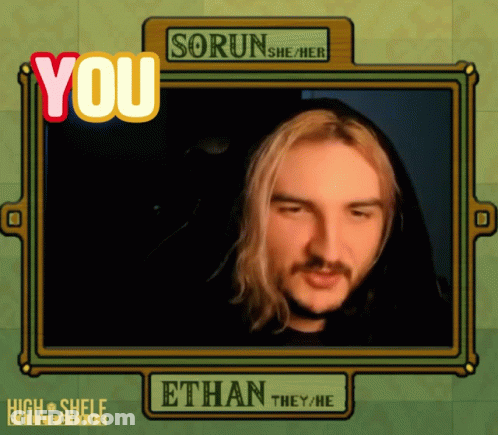 A Picture Of A Man With The Name Ethan GIF