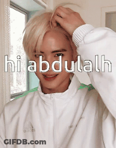 A Picture Of A Man With The Name Hi Abdullah GIF