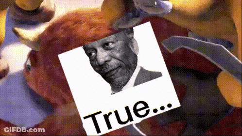 A Picture Of A Man With The Word True Written Below It GIF