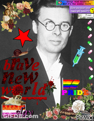 Man With Words Brave New World GIF