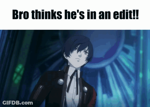 Man With Bro Thinks He's In An Edit GIF