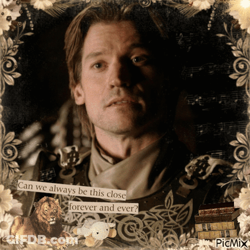 A Picture Of A Man With The Words " Can We Always Be This Close Forever And Ever " On It GIF