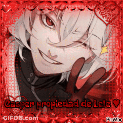 A Picture Of A Man With The Words Casper Propiedad De Lele GIF