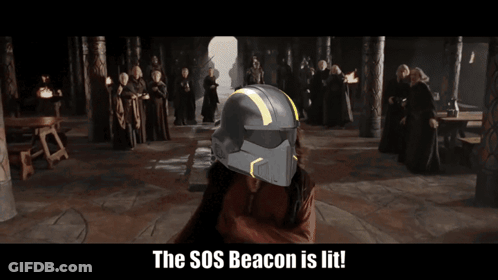 A Picture Of A Man With The Words Democracy Calls For Aid On The Bottom GIF