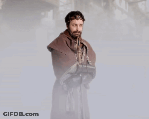 A Picture Of A Man With The Words I 'M So Alone On The Bottom GIF