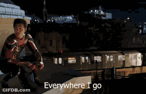 A Picture Of A Man With The Words " I See His Face " On The Bottom GIF