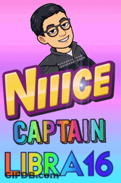 A Picture Of A Man With The Words Nice Captain Libra16 GIF