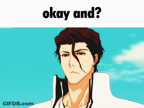 A Picture Of A Man With The Words " Okay And " On The Top GIF