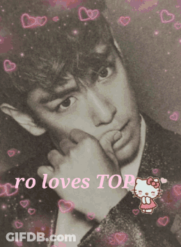 A Picture Of A Man With The Words " Ro Loves Top " GIF