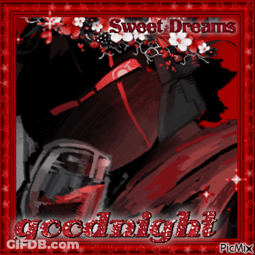 A Picture Of A Man With The Words Sweet Dreams Goodnight Written On It GIF