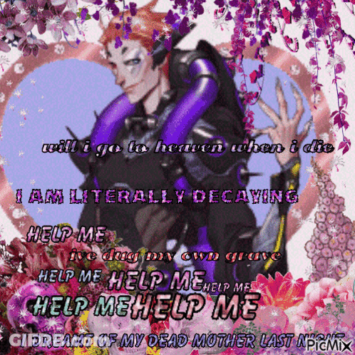 A Picture Of A Man With The Words Will I Go To Heaven When I Die Am Literally Decaying Help Me GIF