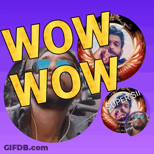 A Picture Of A Man With The Words Wow Wow GIF