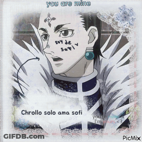 A Picture Of A Man With The Words " You Are Mine " On It GIF