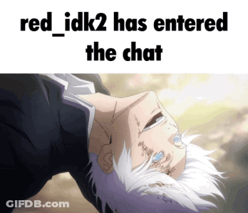 A Picture Of A Man With White Hair And The Words Red_idk2 Has Entered The Chat GIF