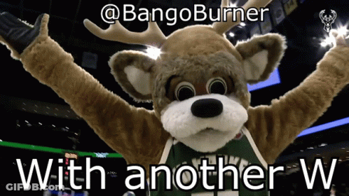 A Picture Of A Mascot That Says Bangoburner With Another W. GIF