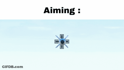 Missile With Aiming Text GIF
