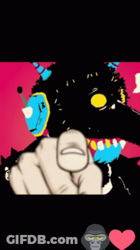 A Picture Of A Monster Pointing At The Viewer With The Words Next Hero Is You Below It GIF